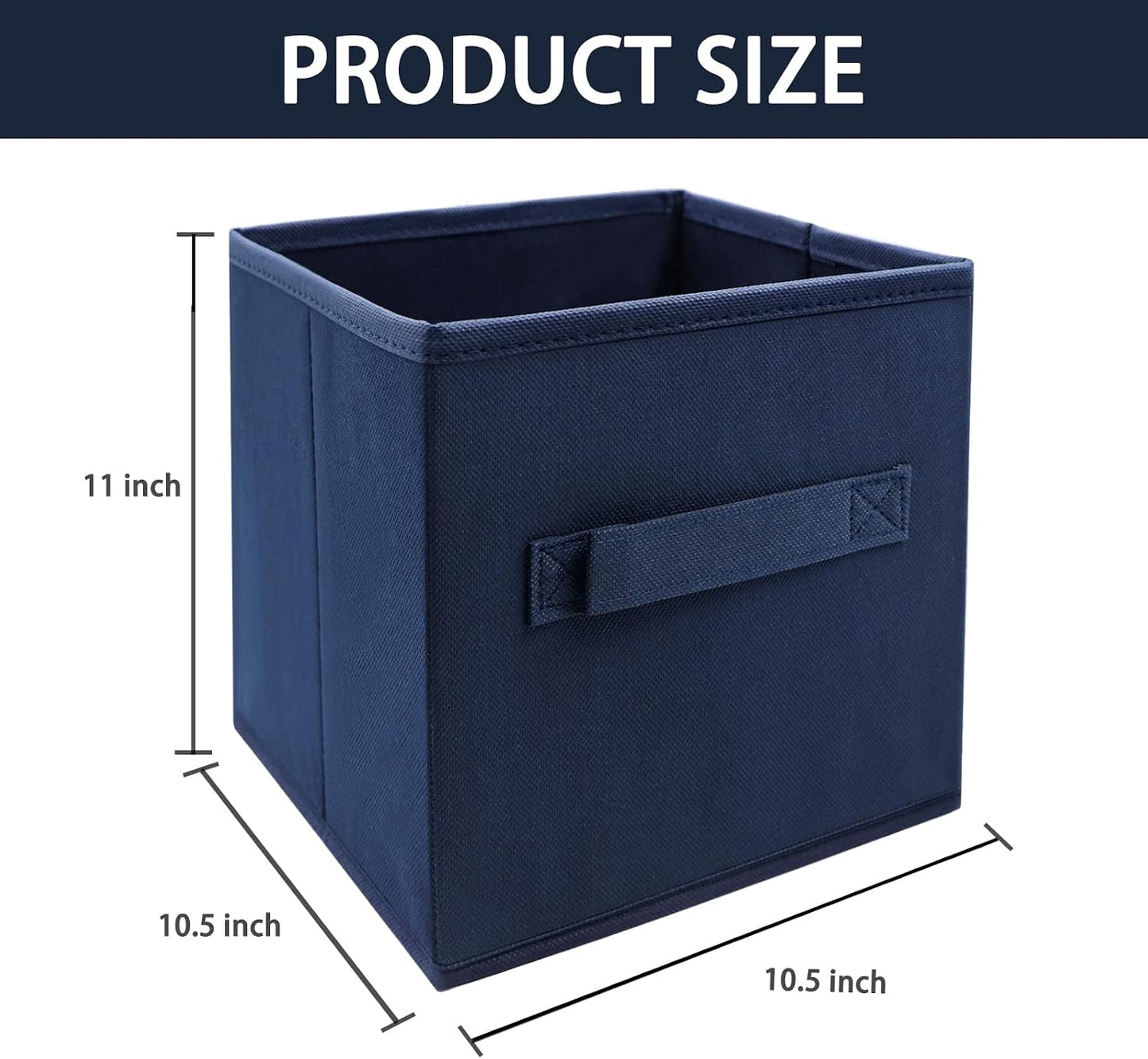 Contenedores plegables hogar oficina 10.5x10.5x11" set 3