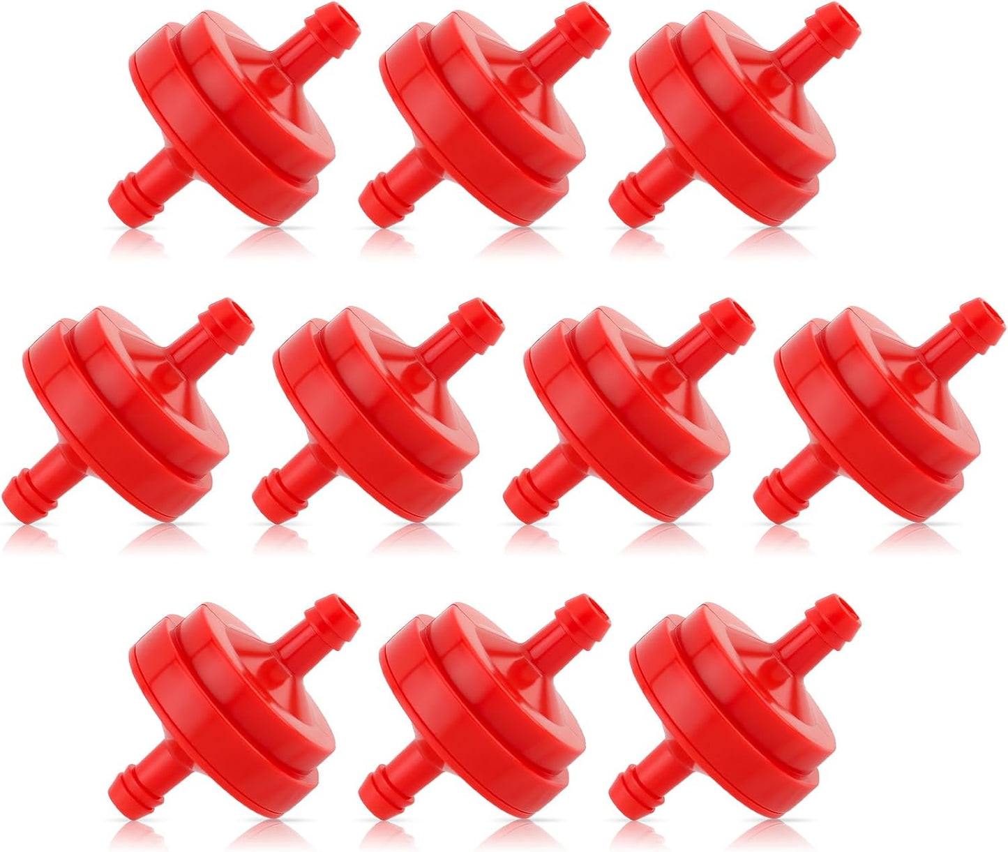10 Filtros Combustible 1/4pulg para John Deere Toro