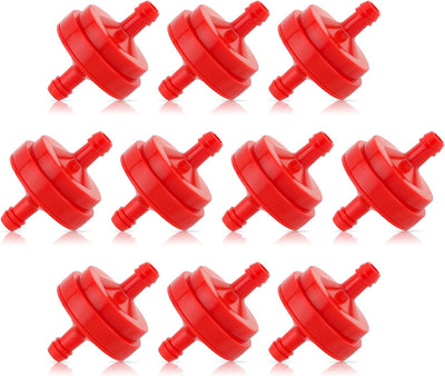 10 Filtros Combustible 1/4pulg para John Deere Toro