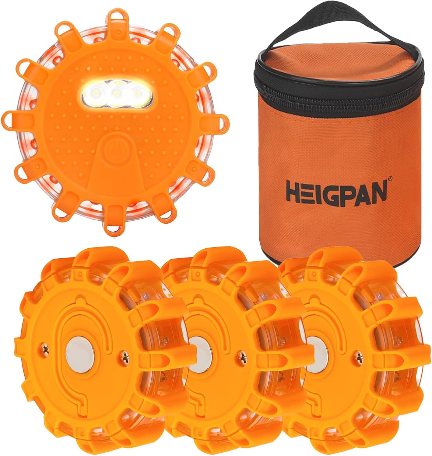 Kit bengalas LED GP904 9 modos imán fuerte emergencia