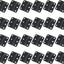 Bisagra asimétrica negra plana para armario 1.5pulg set 24