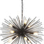 Lámpara araña moderna Sputnik 24" 9 luces negro