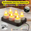 Velas LED recargables 6 pzas para hogar boda fiesta