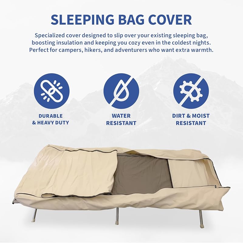 Funda lona saco dormir gran tamaño 33x80pulg