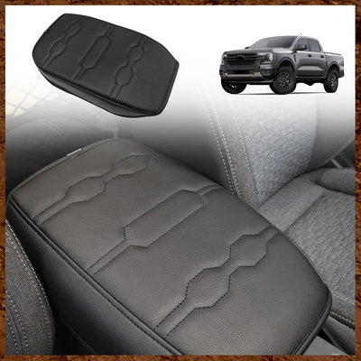 Funda reposabrazos Ford Ranger cuero vegano borde negro
