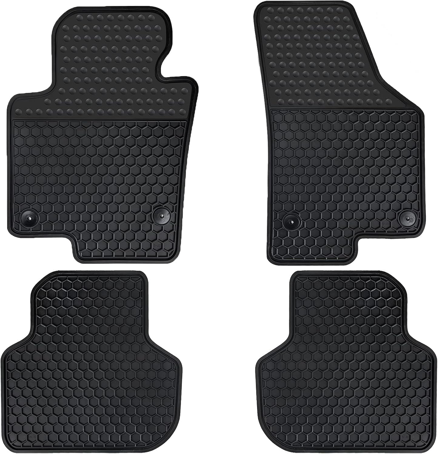 Alfombrillas coche VW Jetta 2010-18 sedán goma negra