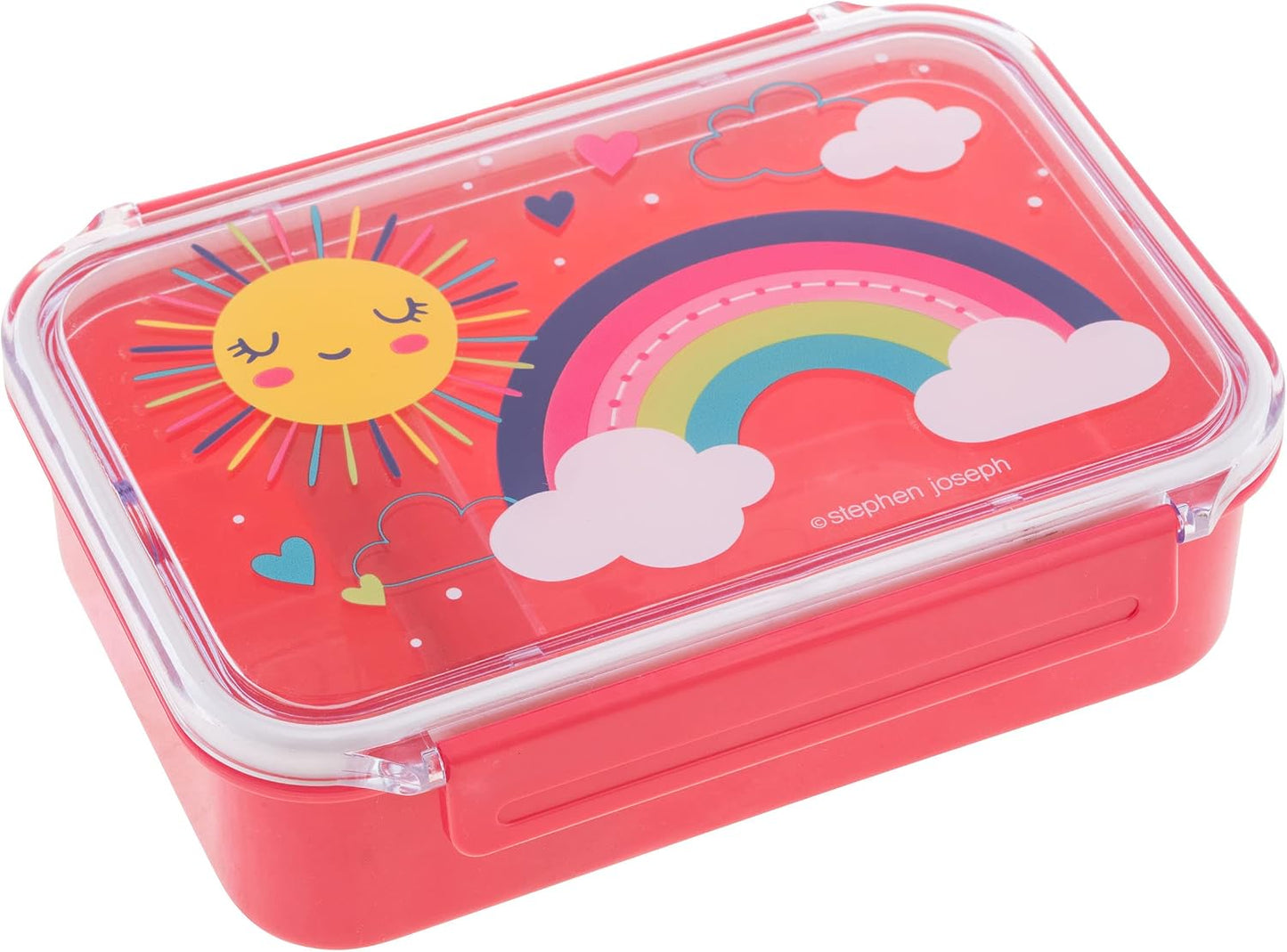 Soporte comida arcoíris plástico sin BPA 7.125x5.25x2"