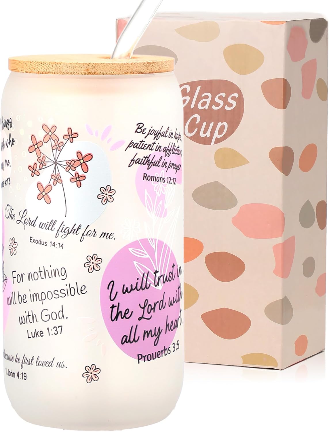 Taza térmica café con versículo bíblico 16oz para mujer