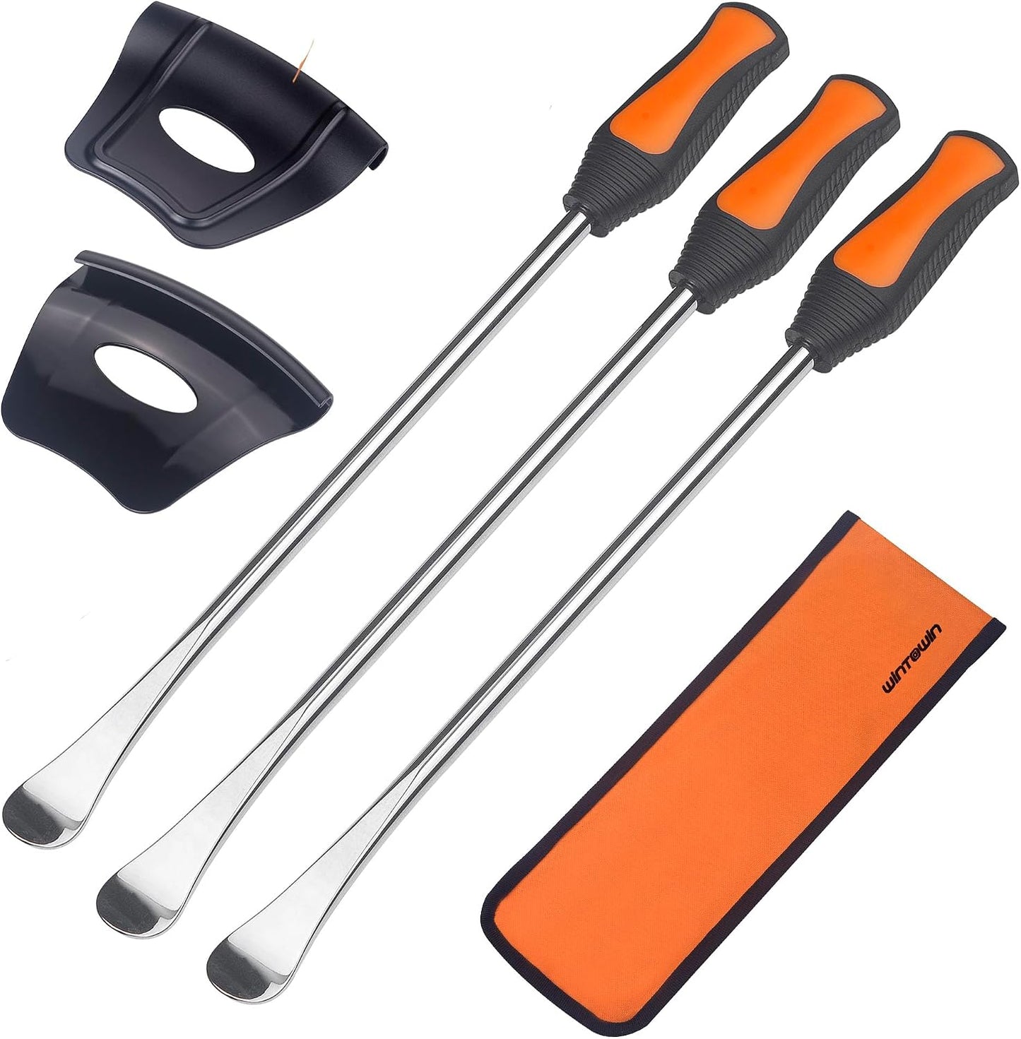 Juego 3 cucharas acero para cambio neumáticos moto