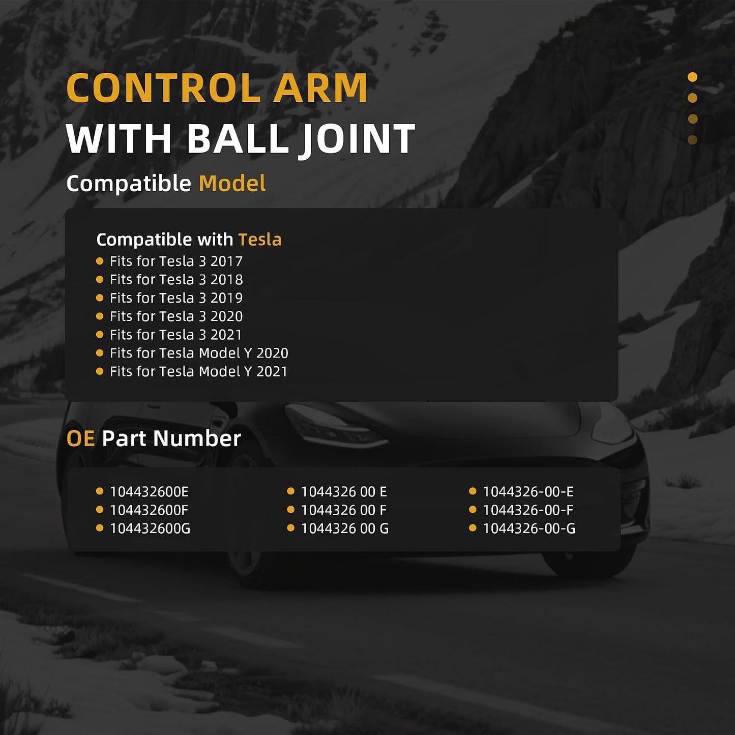Brazo control superior izquierdo Tesla Model 3/Y 17-21
