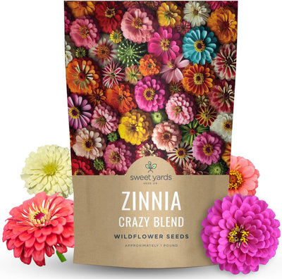 Bolsa 1lb semillas Zinnia elegans para plantar