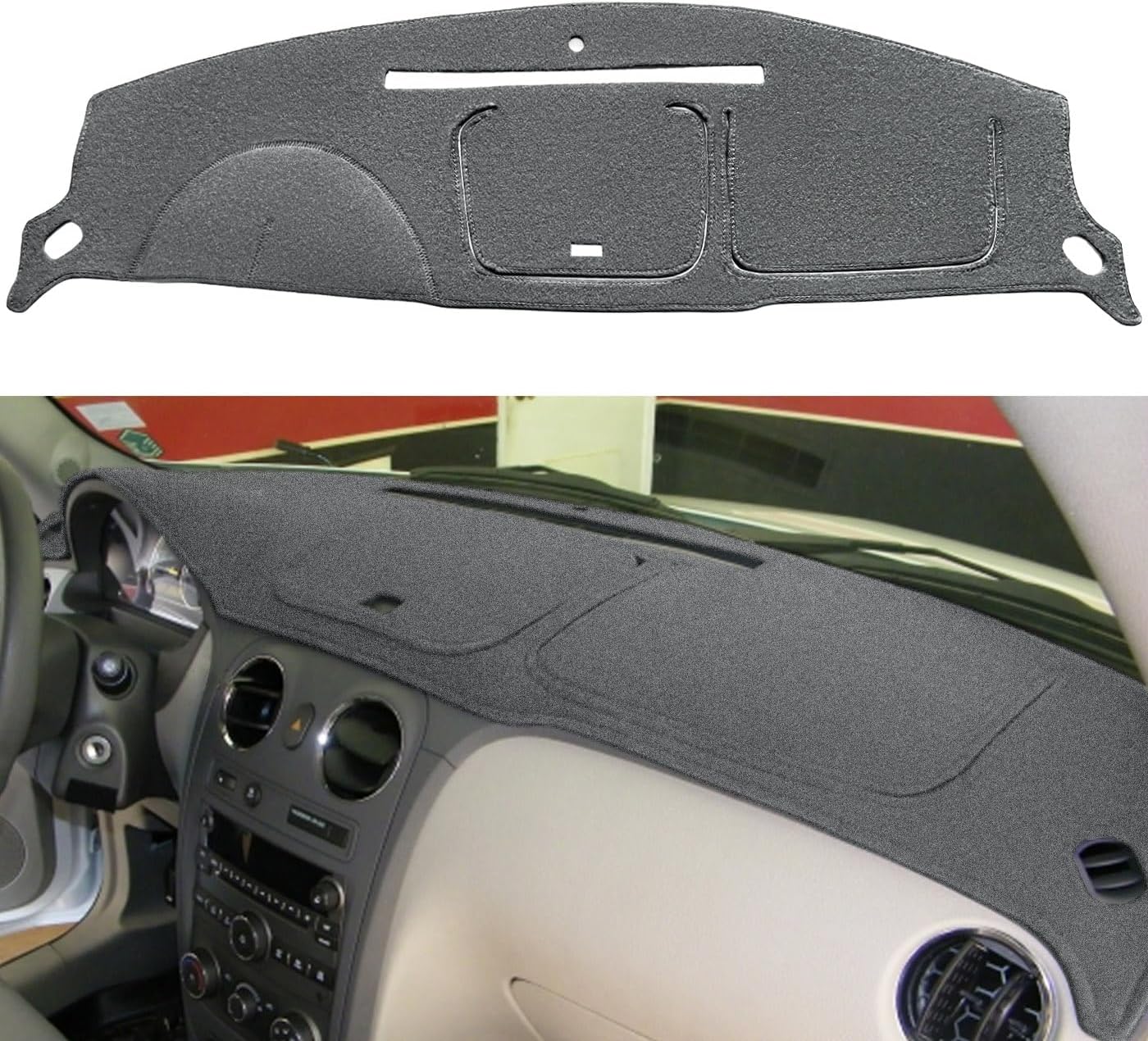 Funda salpicadero ajustable Chevy HHR K227 gris oscuro