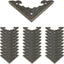 Protector esquina hierro 2.2x1.6pulg bronce set 30