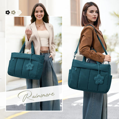 Bolsa de hombro acolchada para enfermera color verde