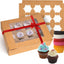 25 Cajas Cupcakes Grado Alimenticio con Ventanas