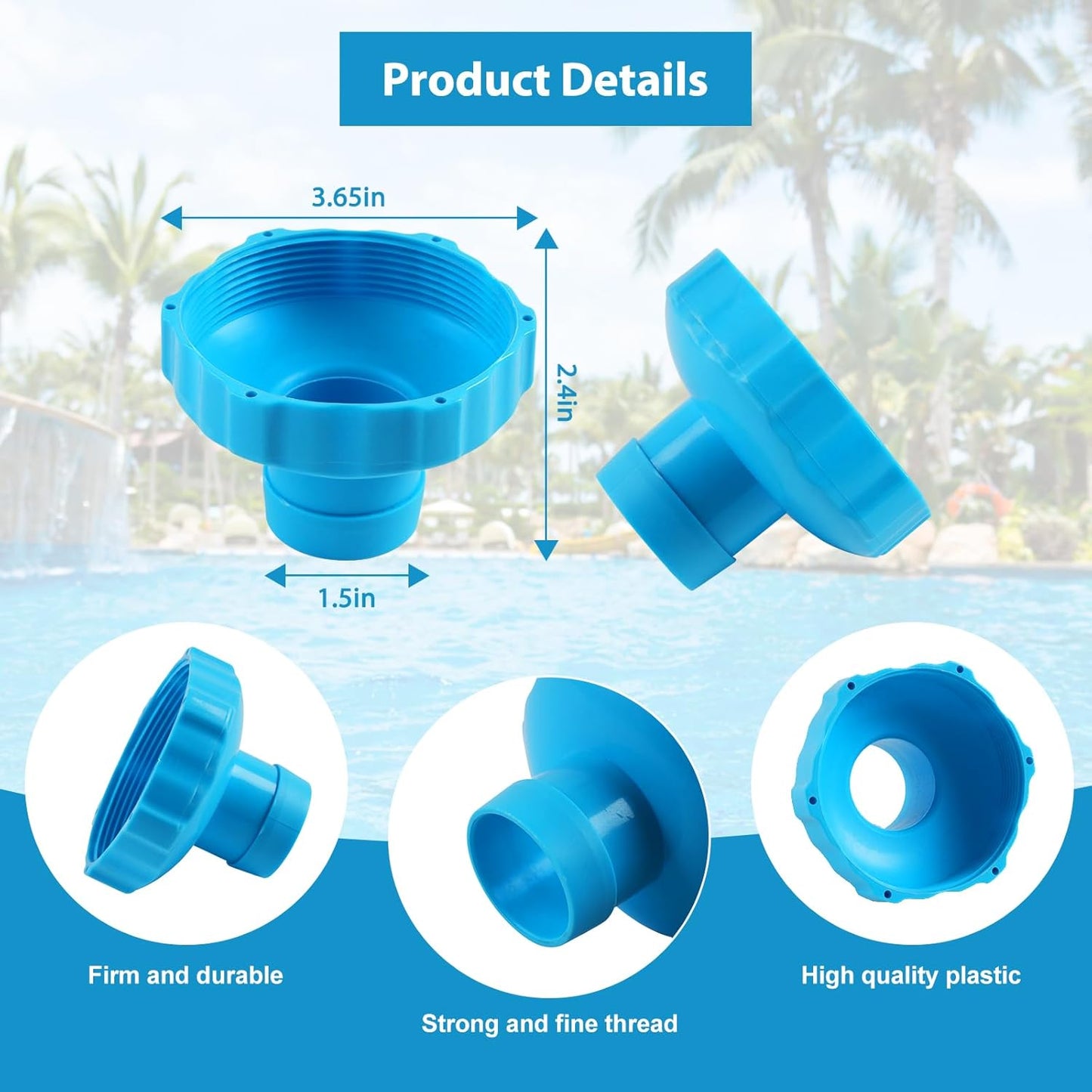 Adaptador manguera B skimmer piscina Intex