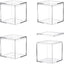 Caja acrílico 4x4x4" transparente con tapa