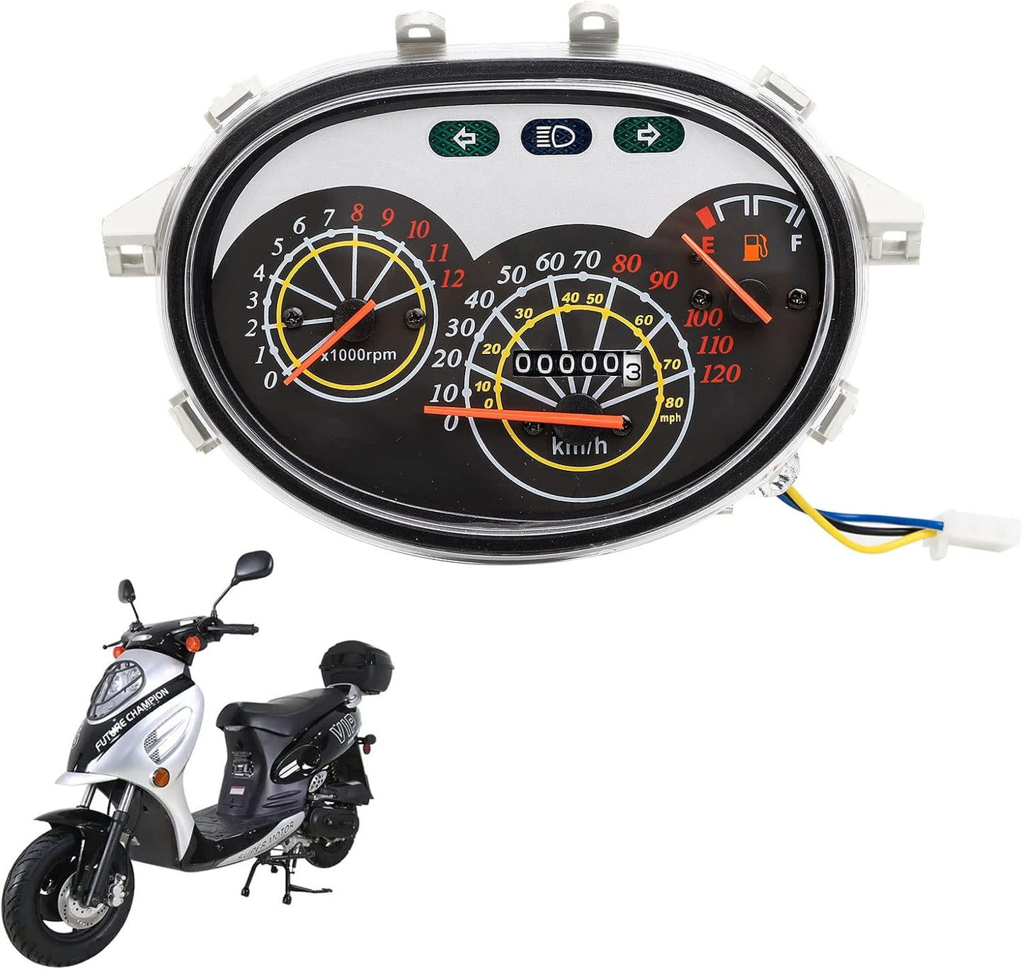 Velocímetro motocicleta Roketa Jonway GY6 4 tiempos