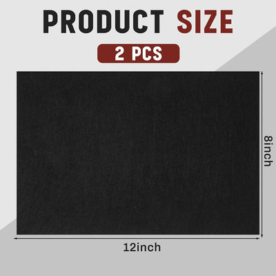 2 Pzas Alfombrilla Absorbente Ácido Batería Negro 8x12pulg