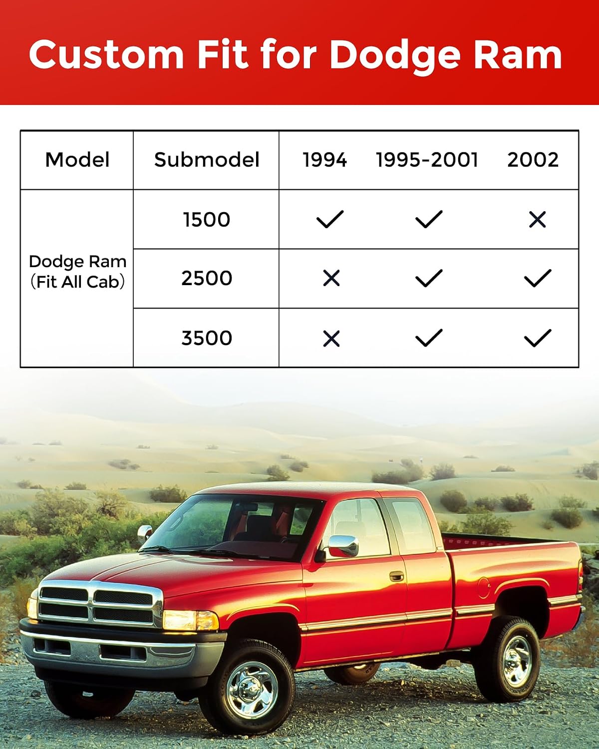 Alfombrillas goma Dodge Ram 94-01