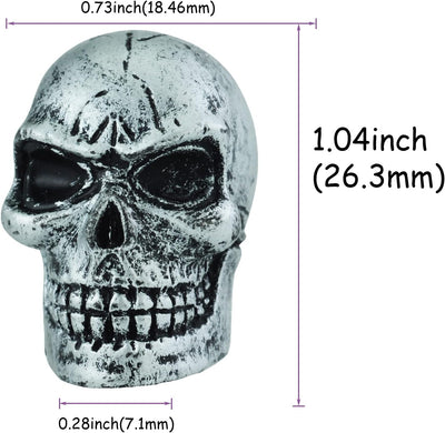 Tapas llanta coche calavera cubiertas válvula bicicleta plateado