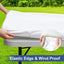 Mantel rectangular plegable 24x48pulg poliéster impermeable