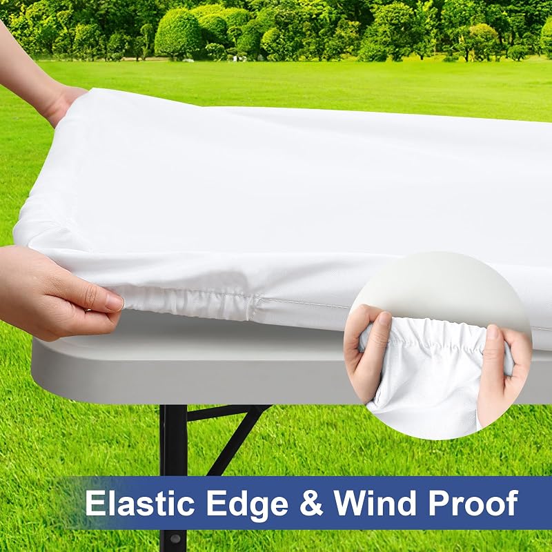Mantel rectangular plegable 24x48pulg poliéster impermeable