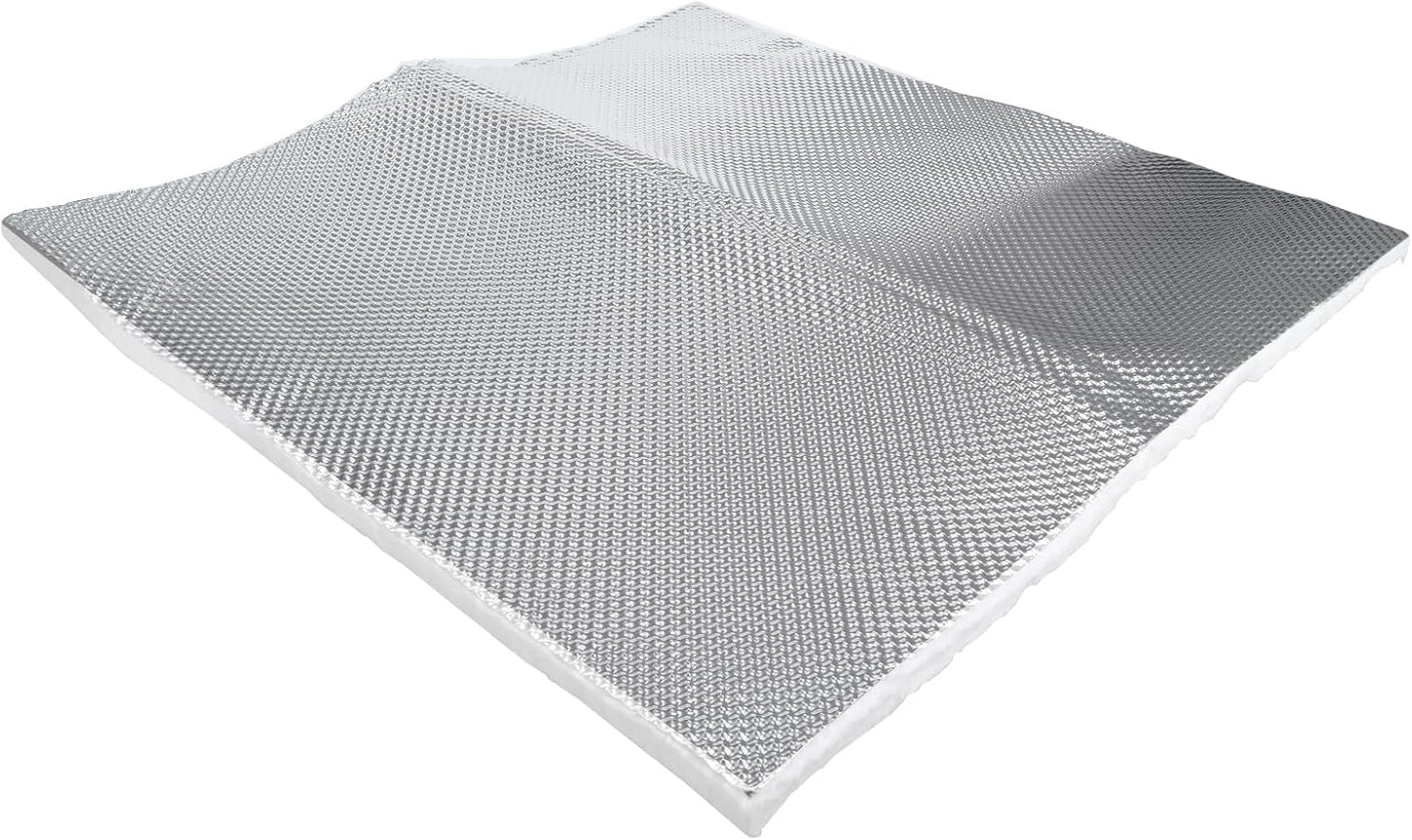 Escudo térmico aluminio 2x2" 1/2" grosor para tubo escape