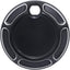 Cubierta puerta gasolina aluminio Billet negro Harley FLH 92-07