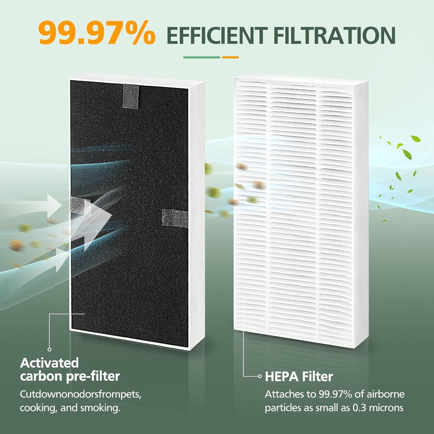 4 Filtros HEPA Febreze doble accion comp FHT170-190 HRF201B