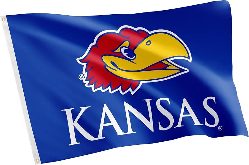 Bandera Jayhawks 3x5ft tela poliéster duradera