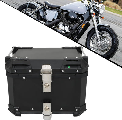 Caja trasera motocicleta aluminio 45l color negro