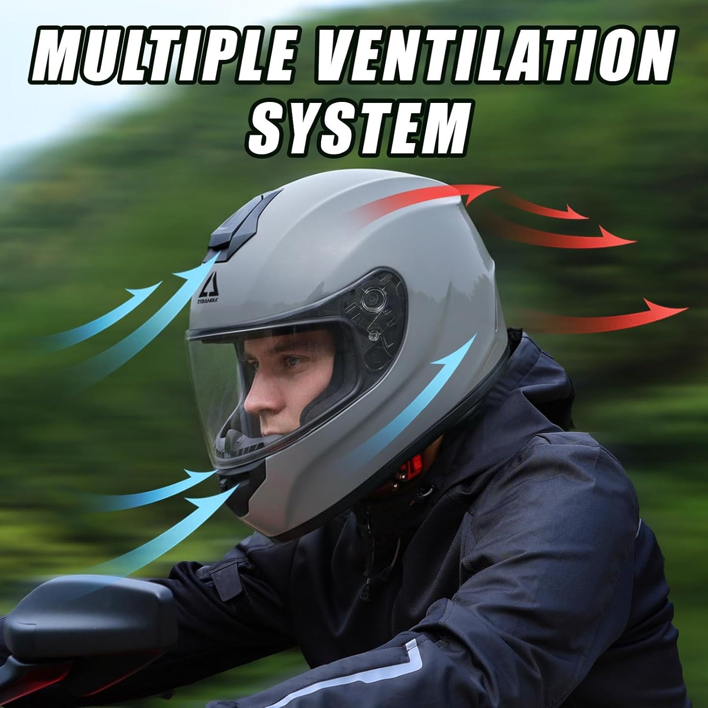 Casco motociclista cara completa visera tintada