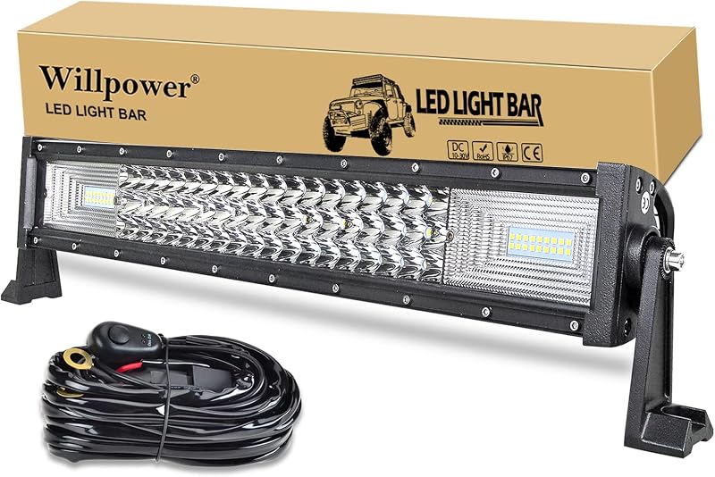 Barra LED 22pulg triple fila 270W para SUV ATV