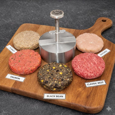 Prensa hamburguesas acero inox 304 apta lavavajillas