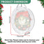 3 Pzas Bolsa Corona Navidad Transparente 30"