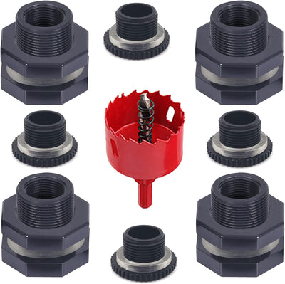 Kit montaje barril lluvia 4 pzas 3/4" con tapones