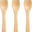 Juego cucharas madera bambú 5.2pulg para especias azúcar sal café