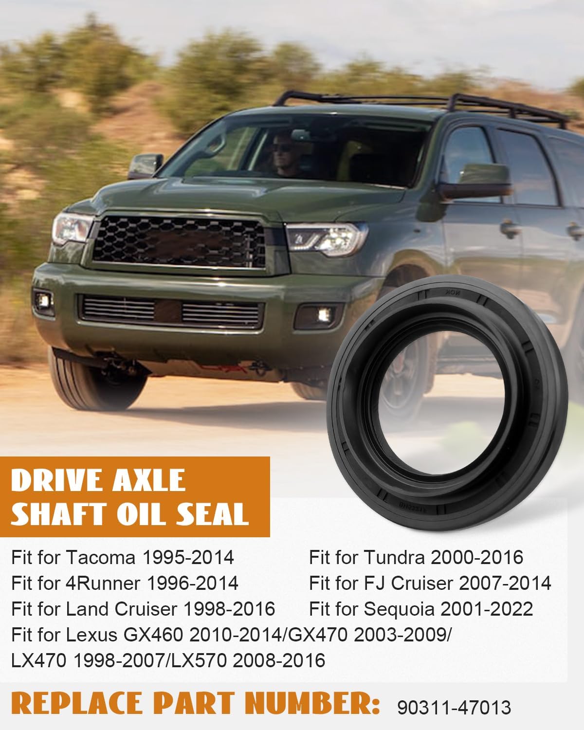 Set sellos aceite semieje comp Toyota 4Runner Tundra