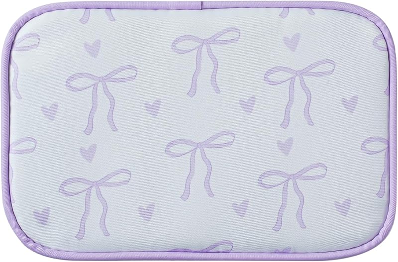 Bolsa maquillaje transparente con cremallera 03 morado