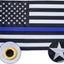 Bandera azul 3x5ft estrellas bordadas poliéster resistente