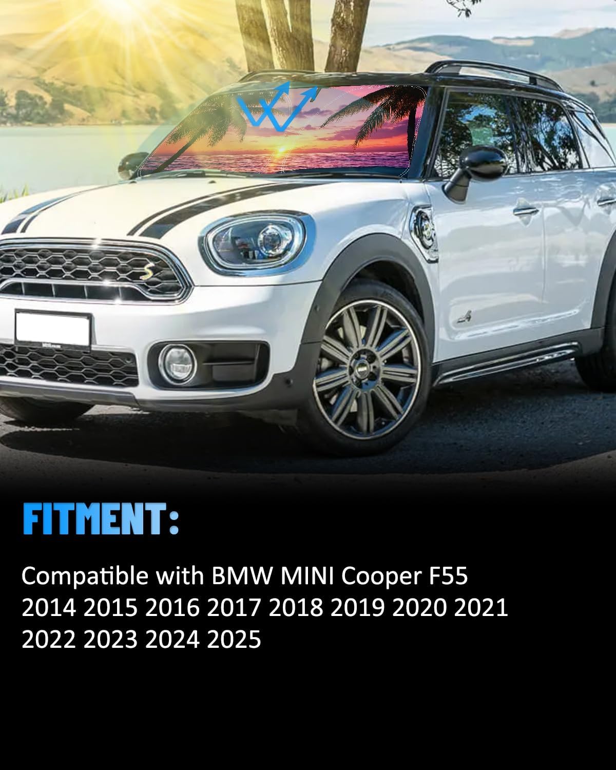 Parasol parabrisas BMW MINI Cooper F55 2014-25 plegable UV