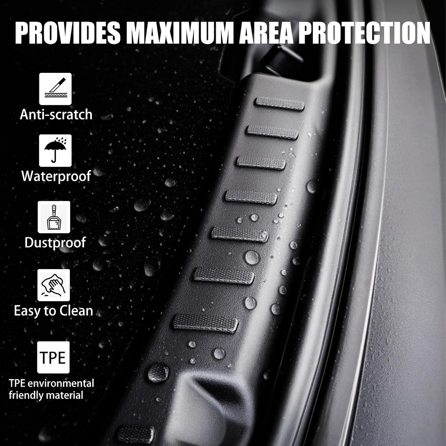 Protector parachoques trasero Tesla Model Y 2025-2026 TPE