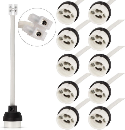Soporte bombilla GU10 alambre 5.9pulg set 10