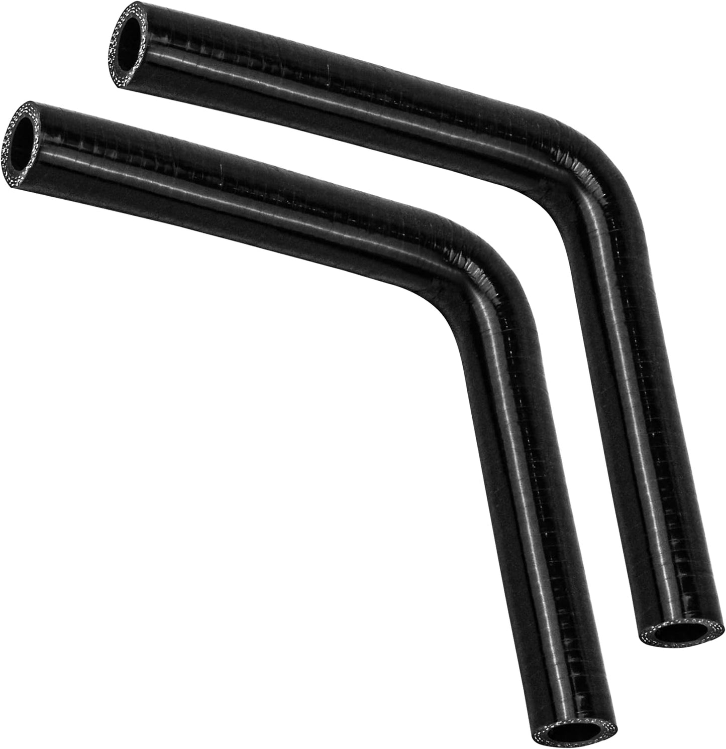 2 Pzas Manguera Calentador 5/8 con Codo 90 Grados Tubo Negro