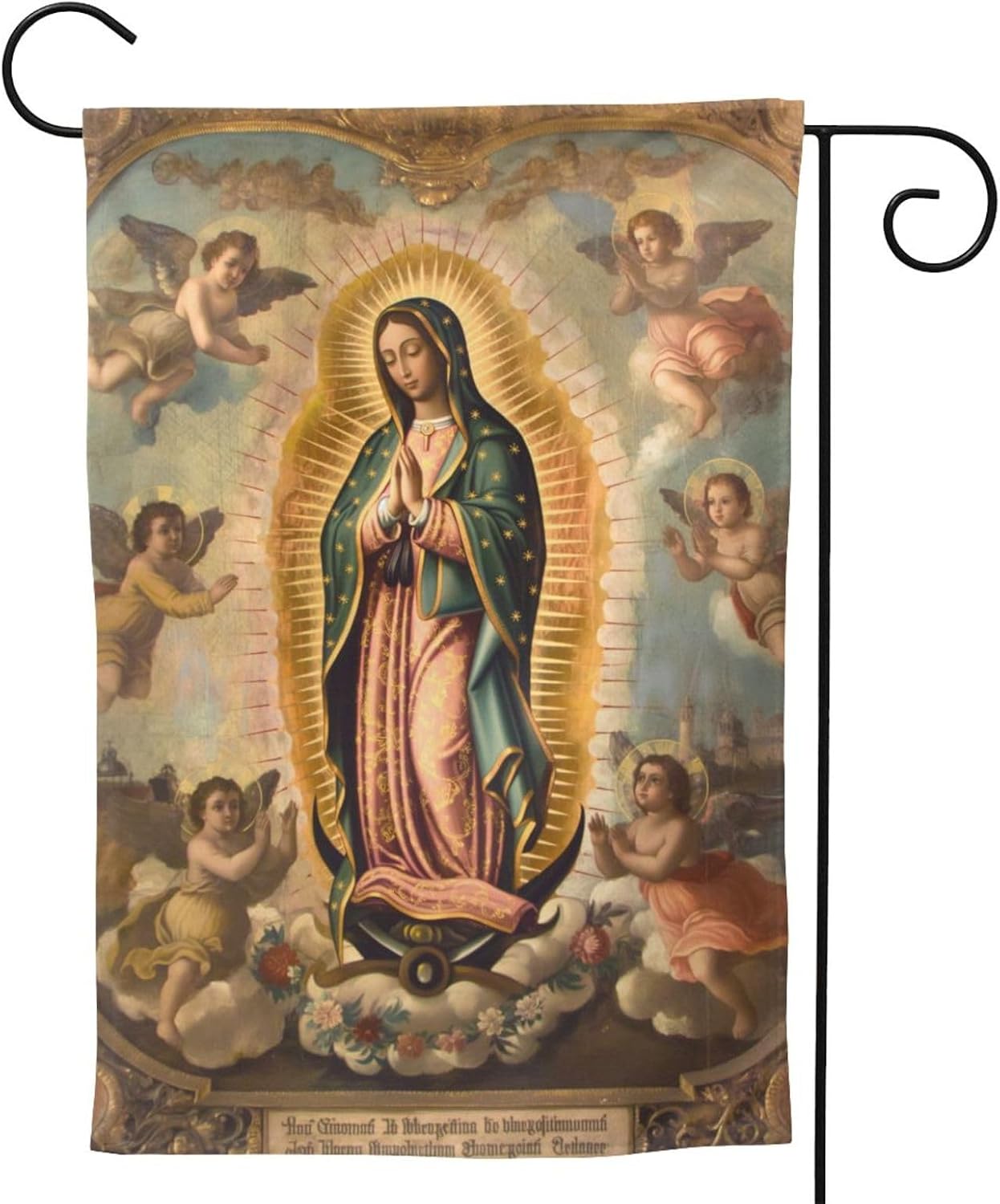 Bandera religiosa Nuestra Señora de Guadalupe 12.5x18
