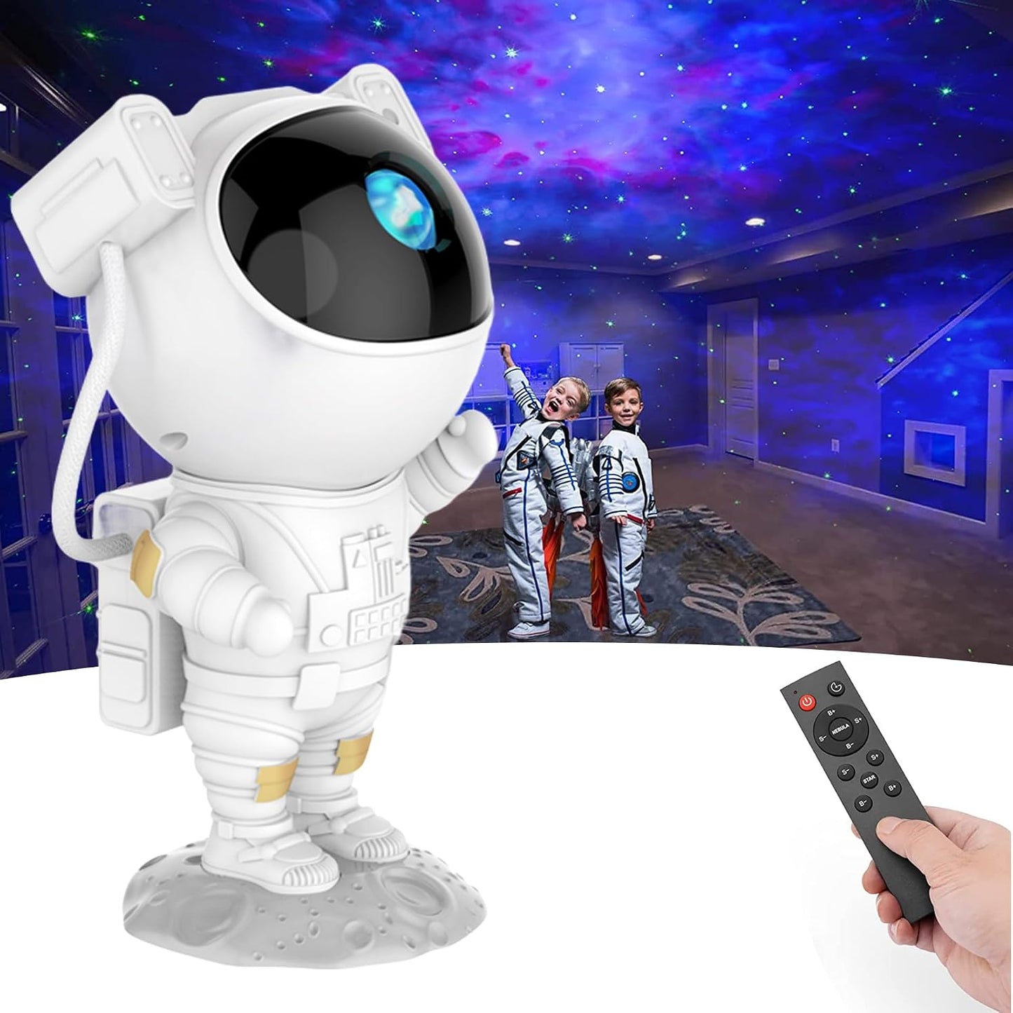 Proyector estrellas 8 efectos nebulosa para dormitorio niños