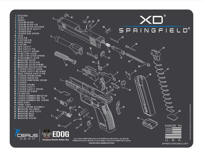Alfombrilla limpieza comp XD Springfield Armory
