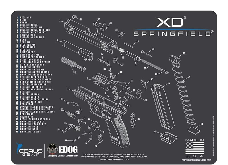 Alfombrilla limpieza comp XD Springfield Armory