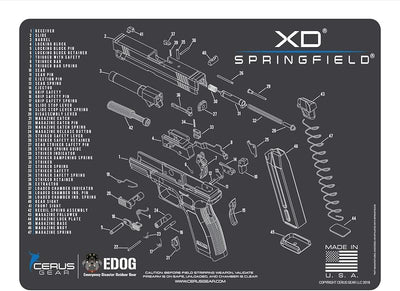 Alfombrilla limpieza comp XD Springfield Armory